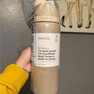 Owala Beige Insulated Water Bottle